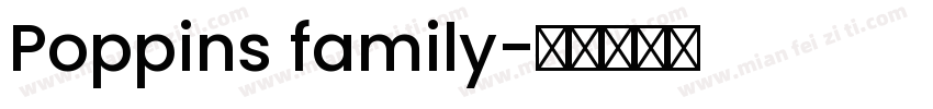 Poppins family字体转换